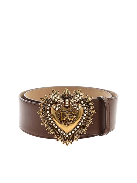 dolce gabbana brown belt|dolce and gabbana belt women.